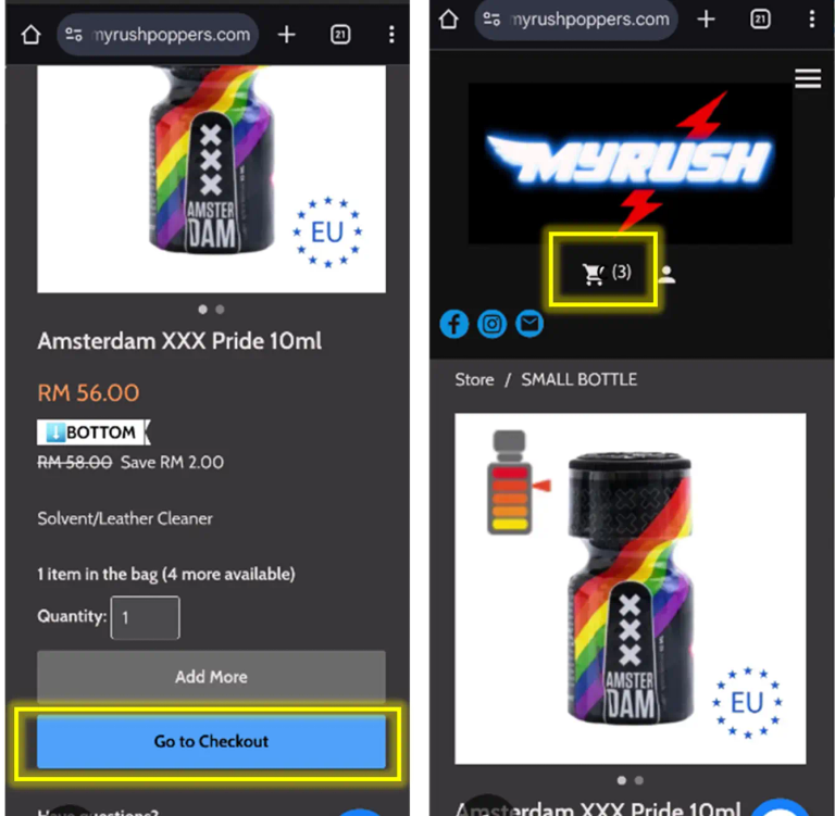 How do I buy a product-Step 2