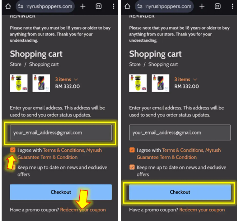 How do I buy a product-Step 3