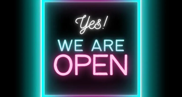 we are open